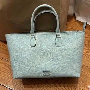 Brand New Frances Valentine Beatrice Tote with Strap Blue